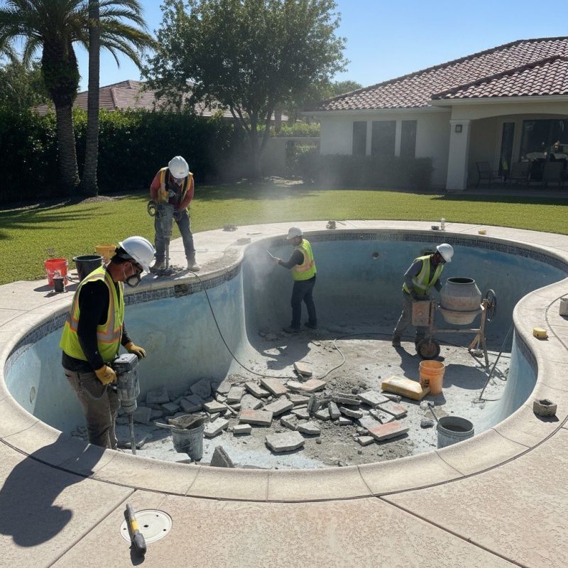 Pool Deck Construction